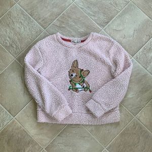 Holiday Fuzzy Sweatshirt. Adult Small